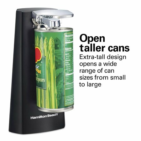 Hamilton Beach Black Electric Can Opener Magnetic Lid Holder 76702